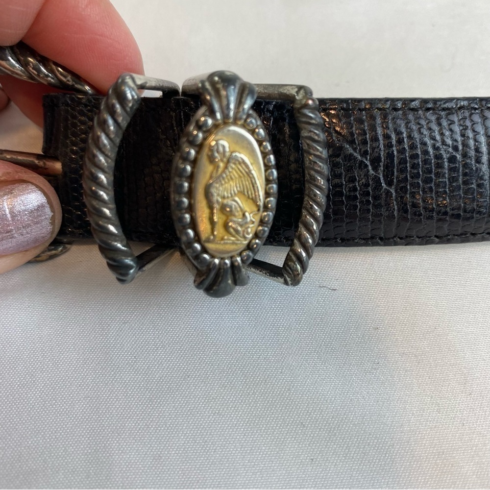 Brighton “Museum” Collection Snakeskin Leather Belt - Picture 6 of 16